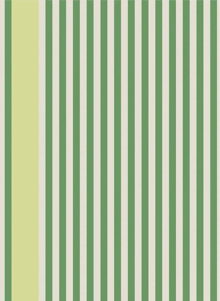 Farrow & Ball Carta da parati Stripe - Hog Plum/ Raw Tomatillo