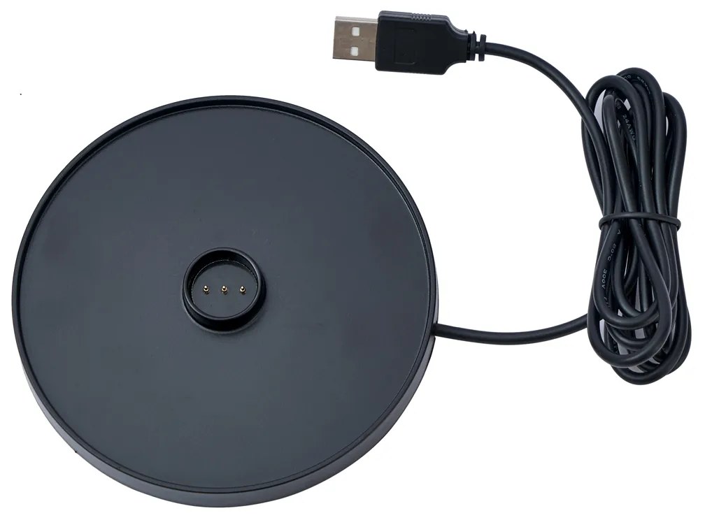 Lampada da tavolo grigio scuro con LED IP65 ricaricabile con stazione di ricarica - Bass