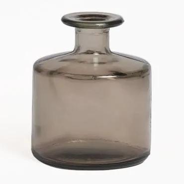 Vaso in vetro riciclato Pussa 12 cm Grigio Talpa - Sklum