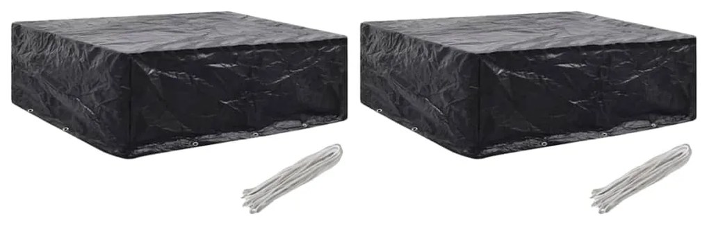 Coperture Arredi Giardino 2 Pz 8 Occhielli 250x210x90 Cm /