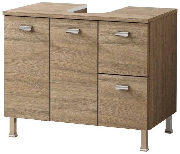 Copri colonna in truciolare faggio 2 ante L 72 x H 60 x P 43.5 cm