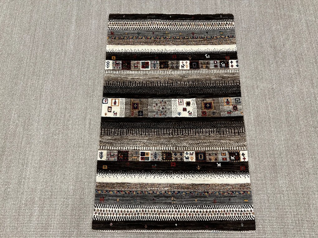 Loribaft Tappeto 130x80 Beige (Iran) Annodato A Mano