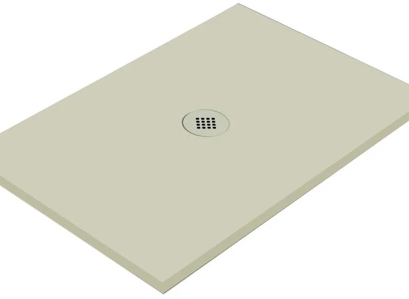 Piatto doccia in ceramica extra slim crema L 180 x L 90 cm