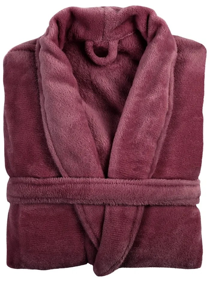 Accappatoio in microplush bordeaux taglia L/XL Cosy - Tiseco Home Studio