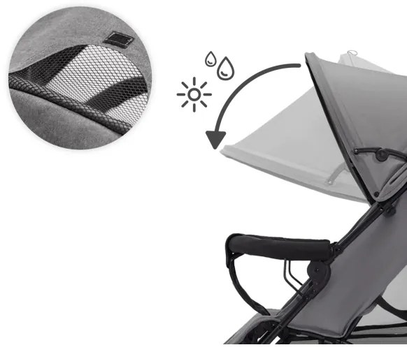 KINDERKRAFT - Passeggino TIK Stone grigio