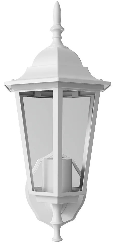 Applique Lanterna da Esterno IP54 E27 Bianca - Serie TOSCA 1A