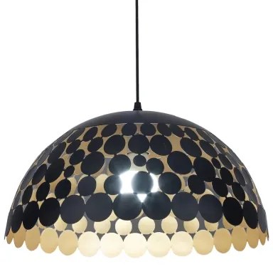 Lampadario a sospensione con filo LISA BLACK 1xE27/60W/230V