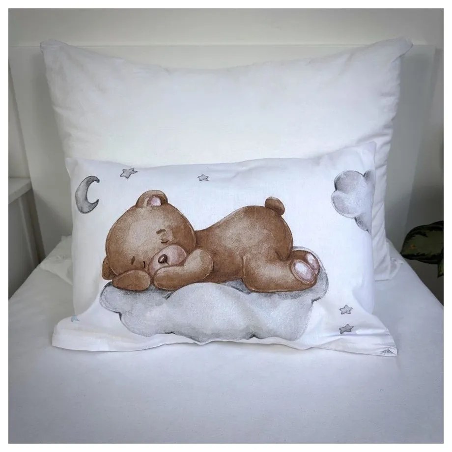 Set copripiumino e federa da bambini in cotone per culla 100x135 cm Teddy "Moon" – Jerry Fabrics