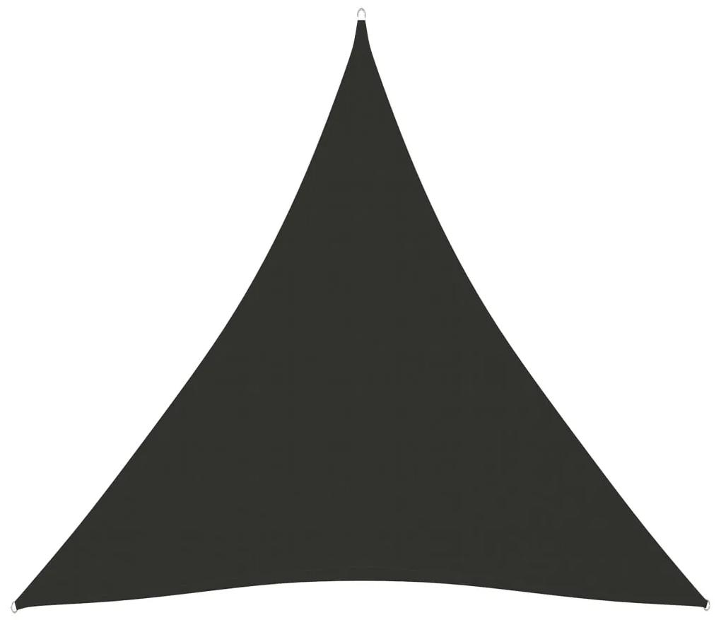 Parasole a Vela Oxford Triangolare 4x4x4 m Antracite