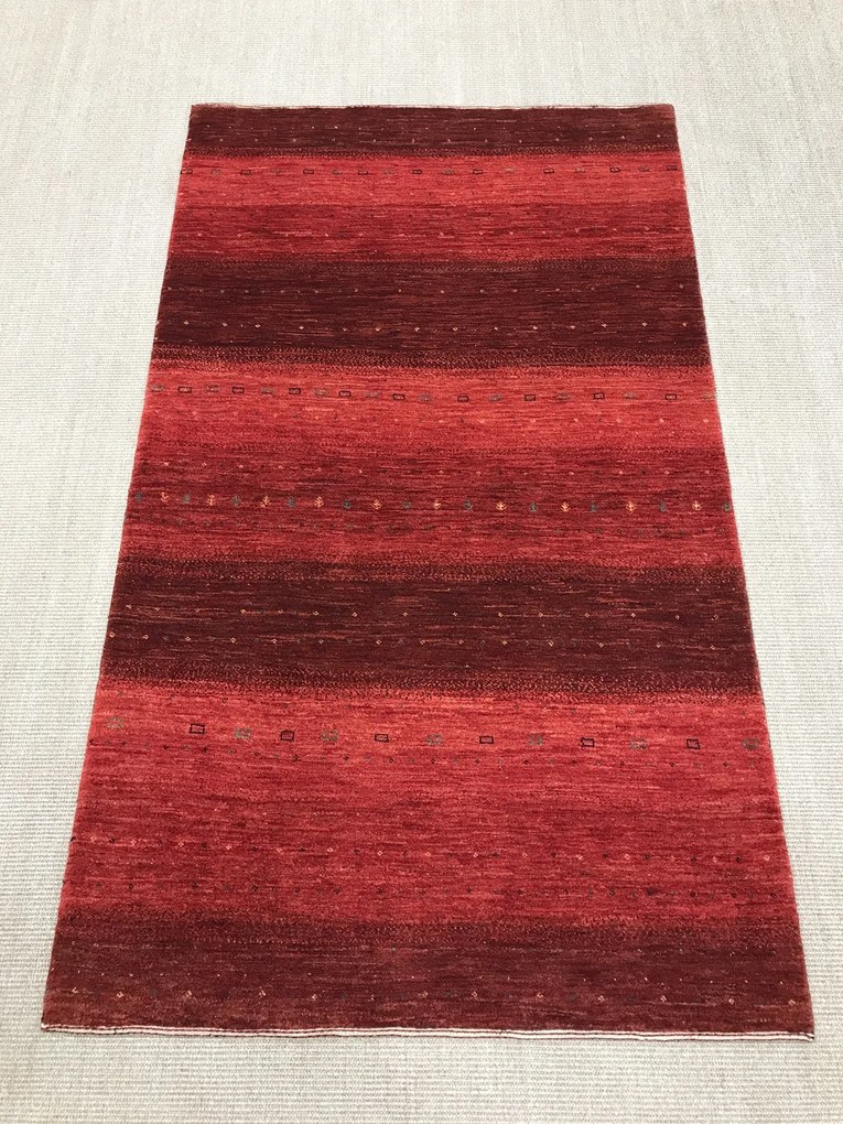 Loribaft Tappeto 200 x 120 Rosso (Iran) Annodato A Mano