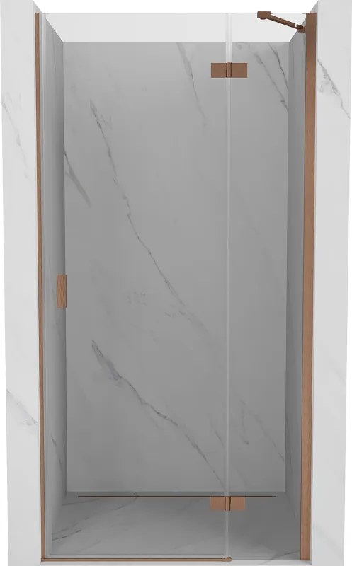 Mexen Mist-H porta doccia battente destra 70 cm, trasparente, rame spazzolato - 8A5-070-000-65-00-P
