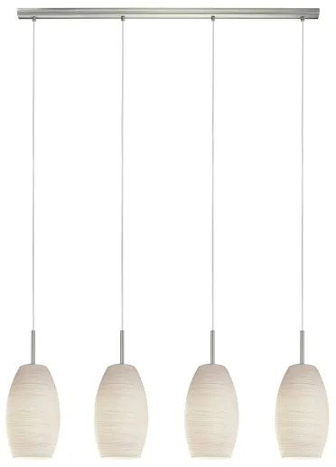 Eglo 97587 - Lampadario a sospensione con filo BATISTA 3 4xE27/40W/230V