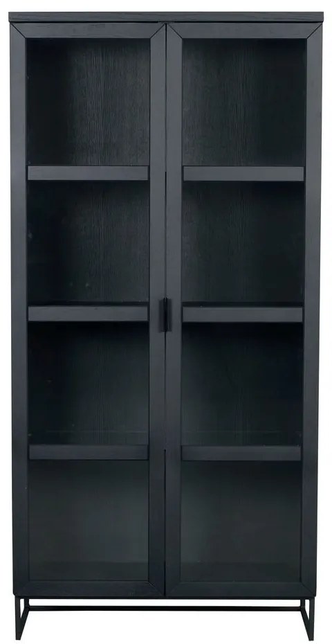 Vetrina in rovere nero 95x195 cm Everett - Rowico