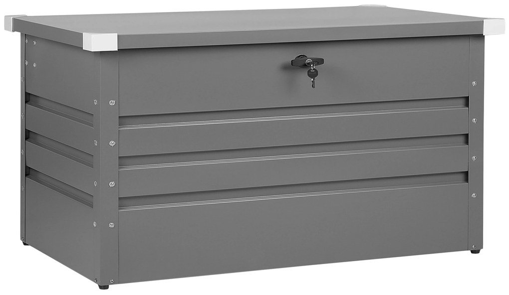 Cesta portaoggetti metallo grigio 132 x 62 cm CEBROSA Beliani