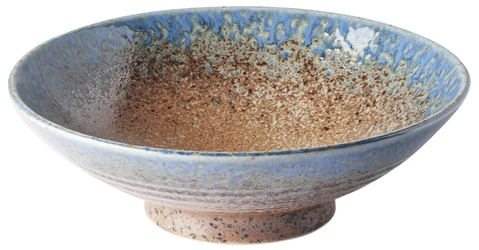 Ciotola da ramen in ceramica beige-blu Earth &amp; Sky, ø 25 cm Earth &amp; Sky - MIJ