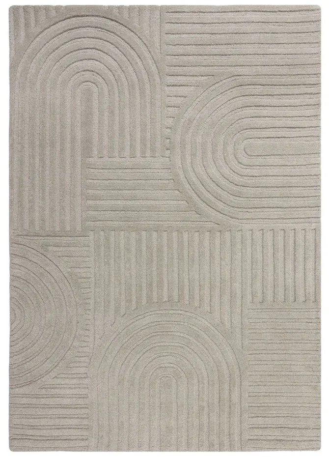 Tappeto in lana grigio 120x170 cm Zen Garden - Flair Rugs