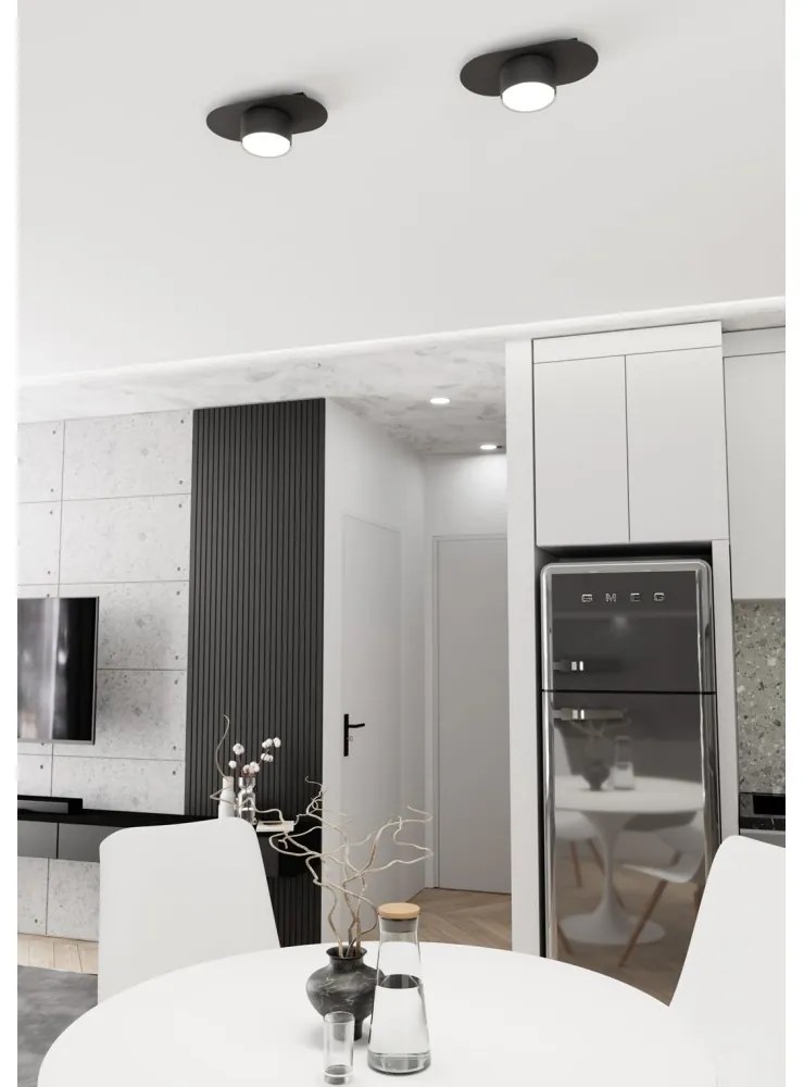 Lampada da soffitto in acciaio STILO 1 GX53 nera da interno Colore del corpo Nero
