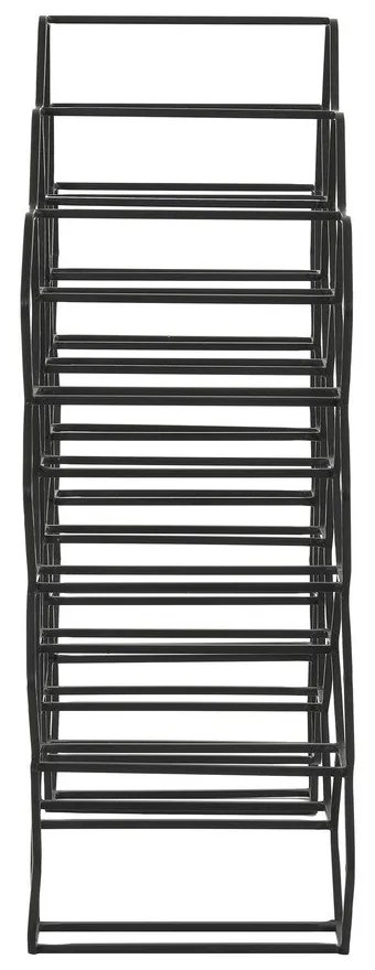 Portabottiglie in metallo nero per 12 bottiglie Salbris - Light &amp; Living