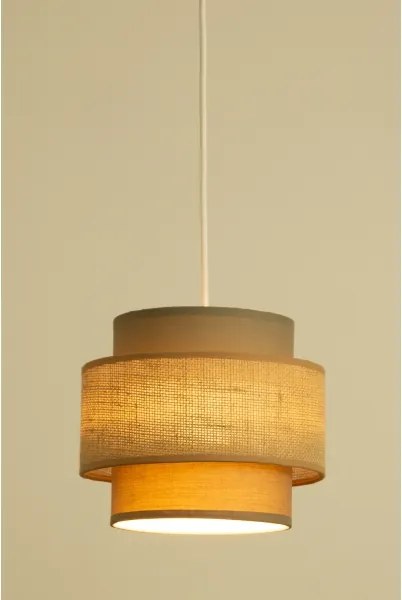 Brilagi - Lampadario sospeso con cavo RESNA 3xE27/60W/230V Ø 45 cm marrone/beige
