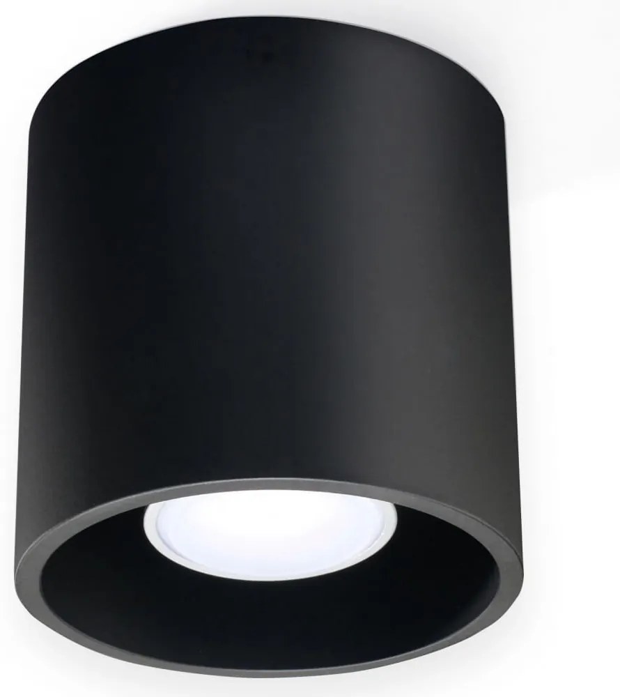 Plafoniera da Soffitto in Alluminio ORBIS 1 GU10 Nera da Interno Colore del corpo Nero