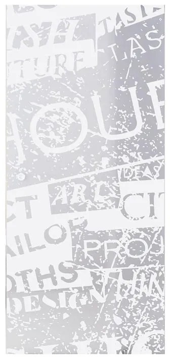 Anta per porta scorrevole Vogue in vetro bianco L 76 x H 215 cm sp.8 mm reversibile
