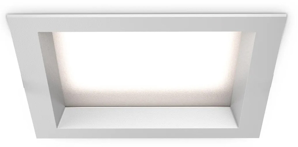 Faretto Ad Incasso Contemporaneo Basic Alluminio Bianco Led 25W 3000K Ip65