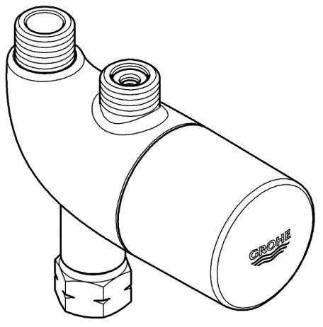 GROHE 34487000 - Protezione termostatica anti-scottatura GROHTHERM MICRO cromo