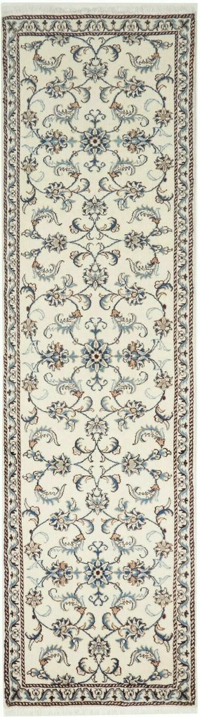 Nain Tappeto persiano 290x80 Beige (Iran) Annodato A Mano