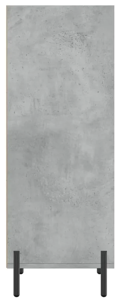 Credenza grigio cemento 34,5x32,5x90 cm in legno multistrato