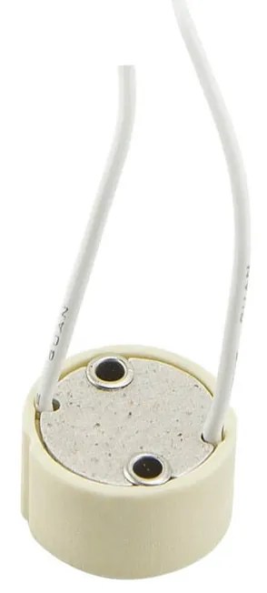 Base GU10 in ceramica con cavo - portalampada