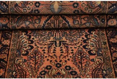 Antik Stilizzato Terracotta Blu Scuro Corsia 70x200 Cm