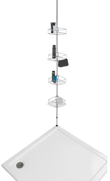 WENKO 21803100-Mensola angolare DOLCEDO 31x275 cm acciaio inox/cromo lucido