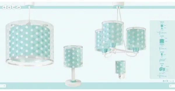 Dalber 41002H - Lampadario per bambini DOTS 1xE27/60W/230V