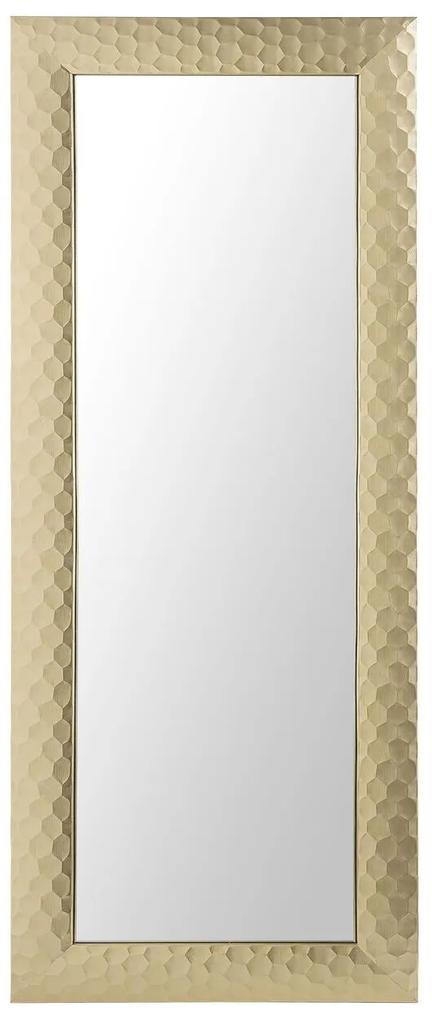 Specchio da parete dorato rettangolare 50 x 130 cm ANTIBES Beliani