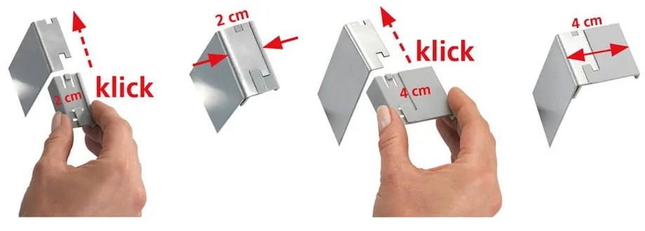 Appendiabiti da porta con 5 ganci in argento Asola - Wenko
