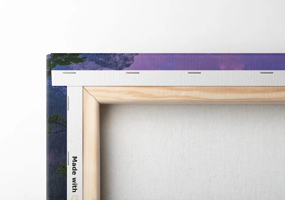 Quadro su tela – Tramonto sul paesaggio montano
