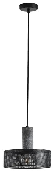 Lampadario a sospensione con filo 1xE27/40W/230V nero