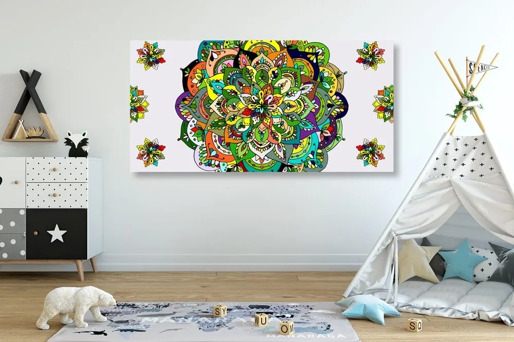Quadro su tela – Mandala verde