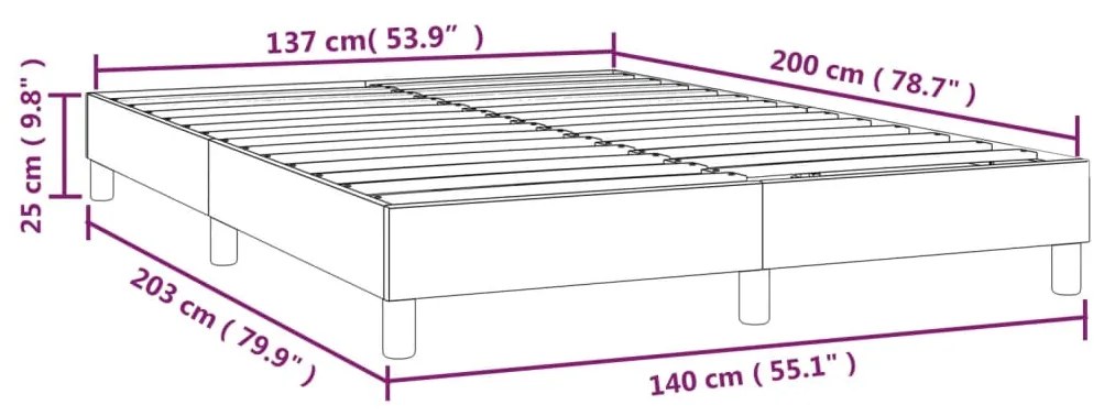 Giroletto a Molle Tortora 140x200 cm in Tessuto