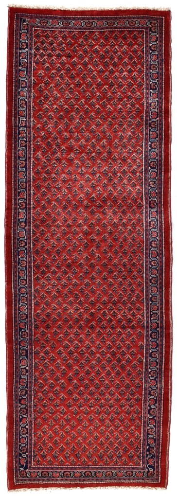 Sarouk Tappeto 110 x 300 Rosso (Iran) Annodato A Mano