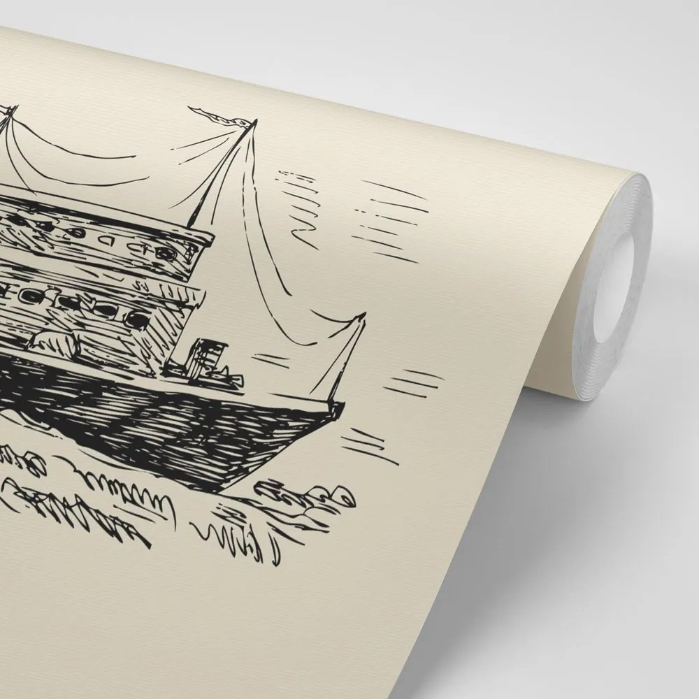 Carta da parati – Nave maestosa in stile retrò