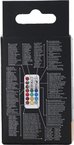 Aigostar - Lampadina LED RGBW GU10/4,8W/230V 3000K + telecomando