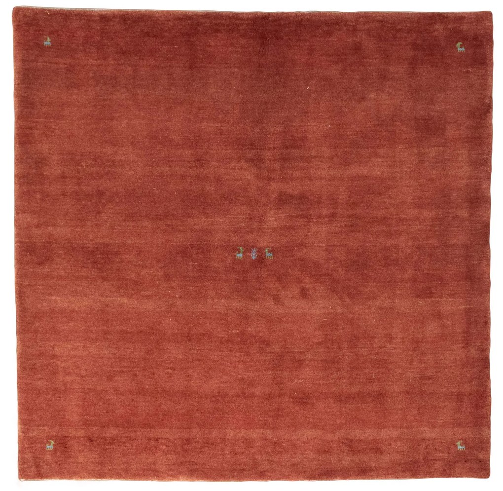 Gabbeh Tappeto 200x200 Rosso (Iran) Annodato A Mano