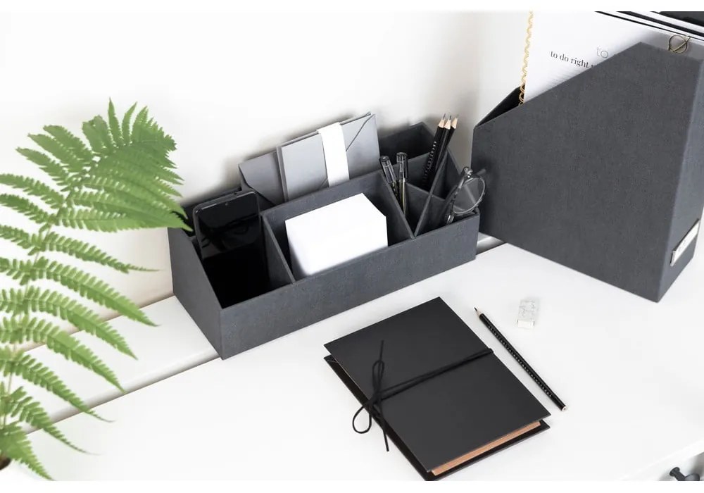 Organizer in cartone per cancelleria Elisa Canvas Paper Laminate – Bigso