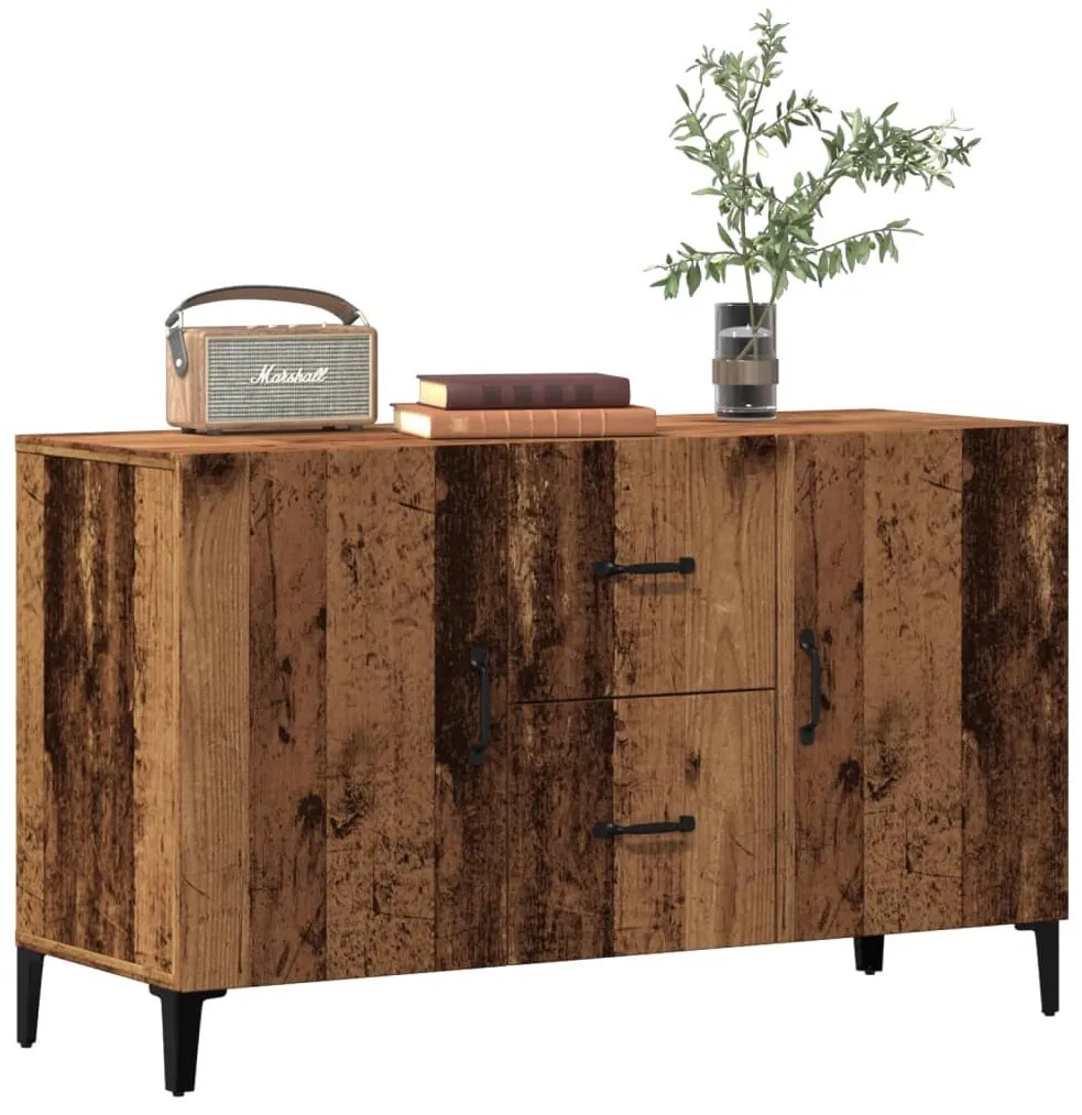 Credenza Legno Antico 100x36x60 Cm İn Legno Multistrato /
