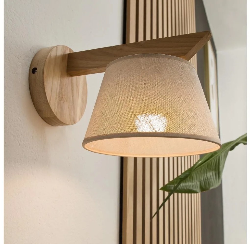 Lampada da parete ANTONIO 1xE14/40W/230V rovere