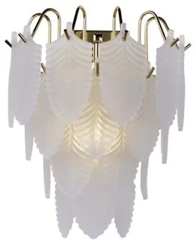 Searchlight 48910-1SB - Applique da parete FEATHER 1xE14/60W/230V