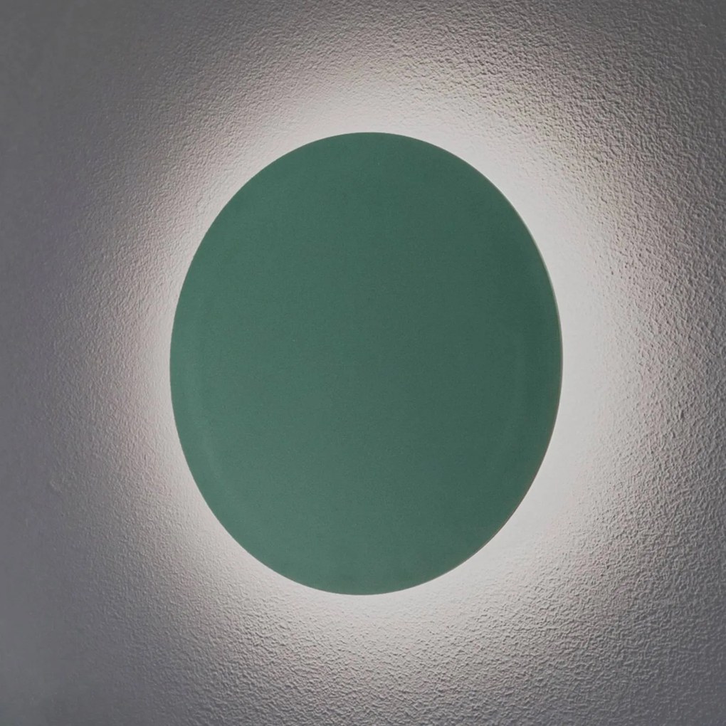 Argon Applique a LED Orios Plus, verde, Ø 30 cm, acciaio