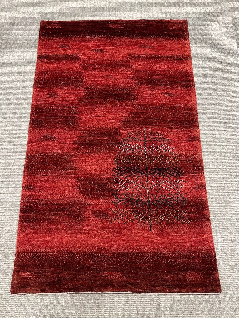 Loribaft Tappeto 90 x 140 Rosso (Iran) Annodato A Mano