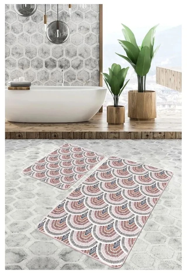 Set di tappetini per il bagno in velluto 2 pz 60x100 cm – Mila Home